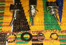 3 x SPDT 3A 250 VAC RS Toggle Switch Panel Mount On-On 2 Position Solder Tab 