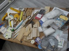 model rocket parts estes launcher , fin guide, engines, igniters, tubes, wadding