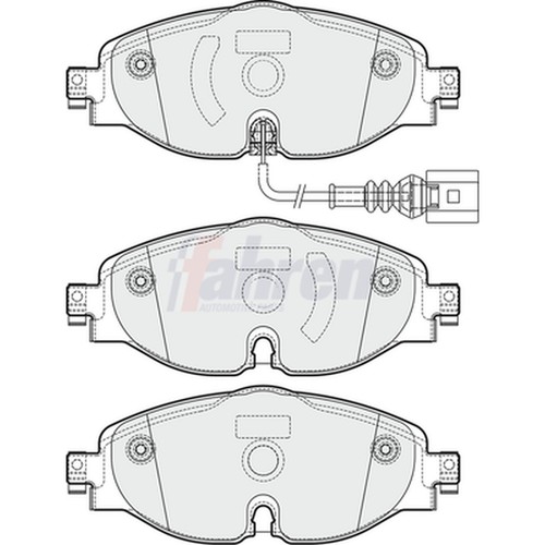 Brake pads set for - set, vw