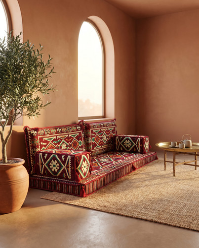 Three seater majlis floor - three,