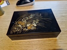 Japanese Inlaid Trinket Box ( 15 X 10 X 4 Cm )
