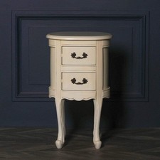 Aged Ivory Cream Bedside table
