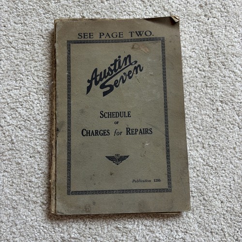 Austin seven schedule - austin,