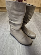 Hotter Mystery Boots Suede & Leather, Grey, Size 7.5 EXF 