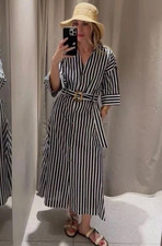 Zara Women's Striped Linen