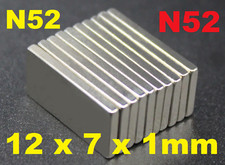 Neodymium Block Magnets 12mm x