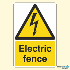 Electric Fence Warning Sign