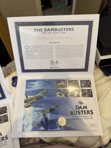 Dambusters first day coin - dambusters,