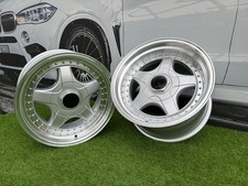 4X R17 Inch 5X120 BBS RF Style Silver+Polished Lip Wheels: Fits For E39 E46 E60