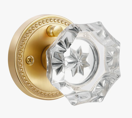 Elegant crystal glass door - crystal,