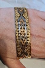 9ct Gold Bracelet Patterned