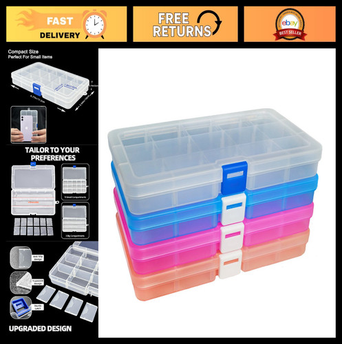 Adjustable plastic storage box - plastic,