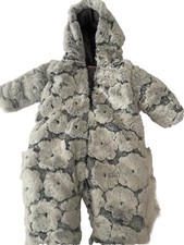 Cutey Couture soft faux fur snowsuit 3-6 months 
