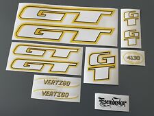 GT VERTIGO 1998 BMX decal set