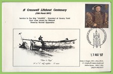 G.B. 1997 A Cresswell Lifeboat Centenary commemorative Cover