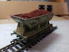 Bachmann 37-508 24 Ton Ore Hopper Wagon BR Grey weathered with Ore Load (Lot3)