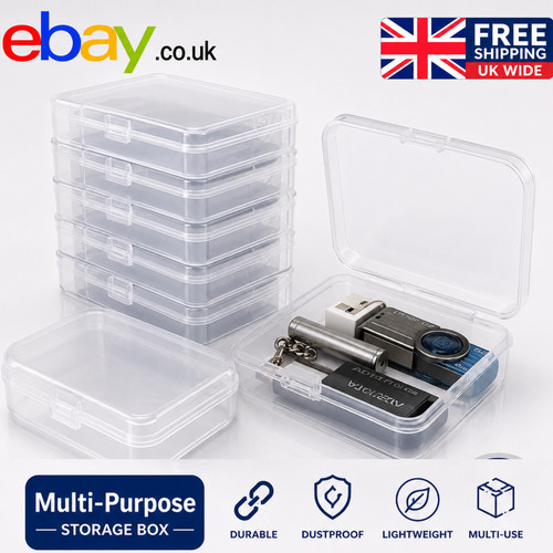 Mini square clear plastic - square,