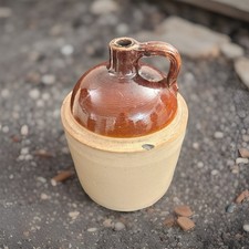 Large Antique 2-Tone Stoneware