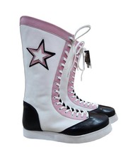 pro wrestling Boots, Black and