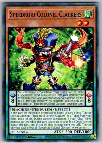 Yugioh speedroid colonel - yugioh,