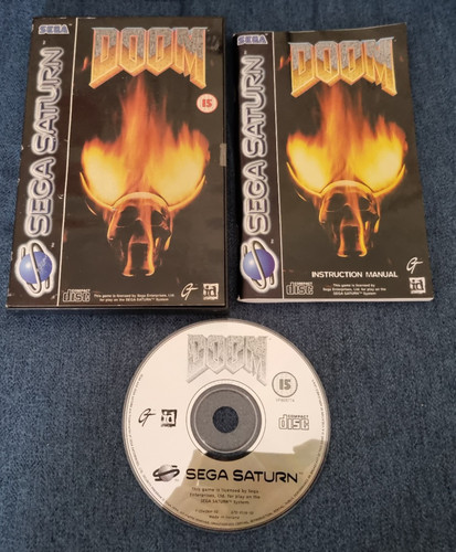 Sega saturn game doom boxed - doom,