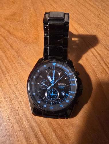 Seiko men black watch - black,