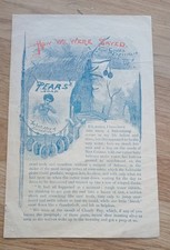vintage original Pears Soap Advertising Booklet How We Were Saved by Hume Nisbet