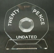 20p Undated Twenty Pence Mule Acrylic Display Stand 20 Pence Holder (No Coin)