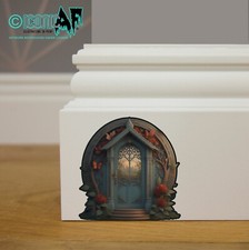 Enchanted Mythical Fairy Pixie Door Wall Sticker Home Decal Skirting board D3