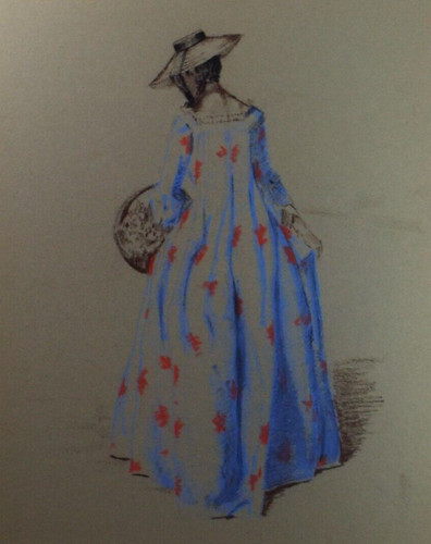 Original pastel drawing - pastel,