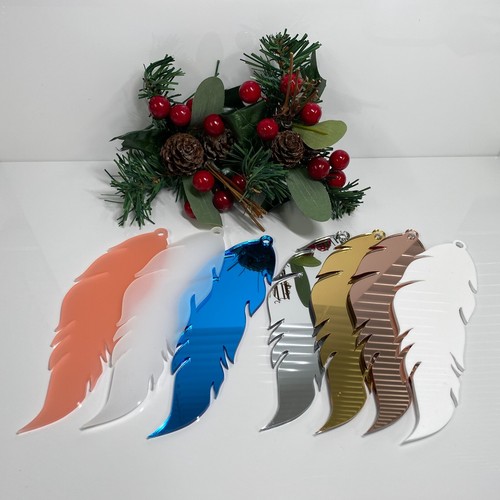 Feather shaped acrylic - shaped,
