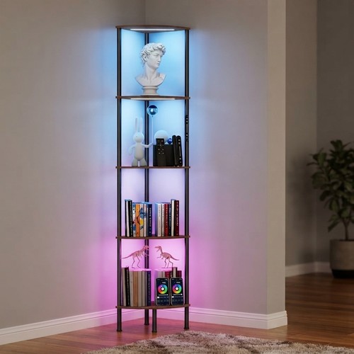 Stylish corner shelf with - corner,