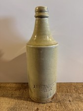 Victorian Stoneware Porter Beer Bottle j Richardson Selby 