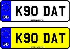 PRIVATE CHERISHED REGISTRATION NUMBER PLATE K90 DAT (TRANSFER FEE INCLUDED)