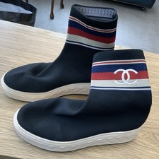 Authentic Chanel Sock Slip On