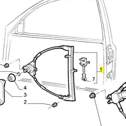Window regulator fiat punto - regulator,