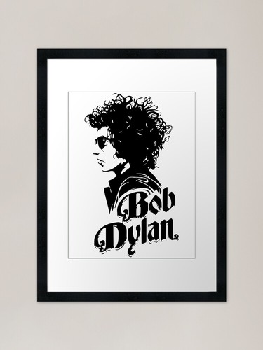 Bob dylan framed art print - dylan,