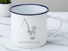Personalised Fishing Enamel