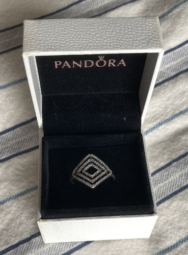 Pandora geometric lines ring - geometric,