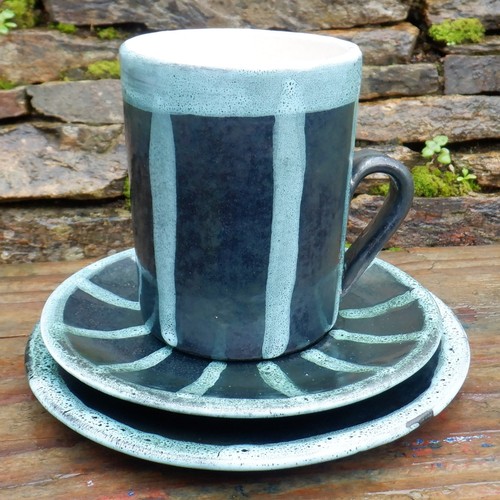 Vintage coffee cup saucer - coffee, cup,