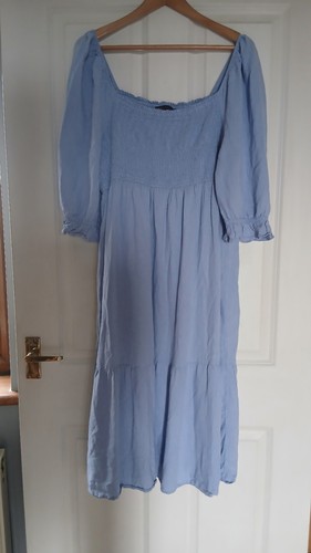 Ladies blue long maxi - m&s,