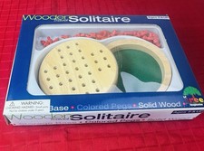 Wooden Travel Solitaire Game