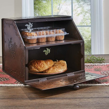 Pine Cone Metal Bread Box 2