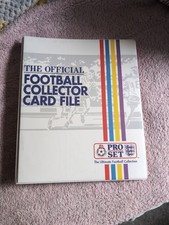 Vintage 1991 Pro Set Football Cards UK Complete with Binder
