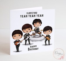 THE BEATLES Birthday Card - I