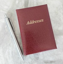 Mini Address Contacts Book Deluxe High Quality UK made Real Montana Leather New