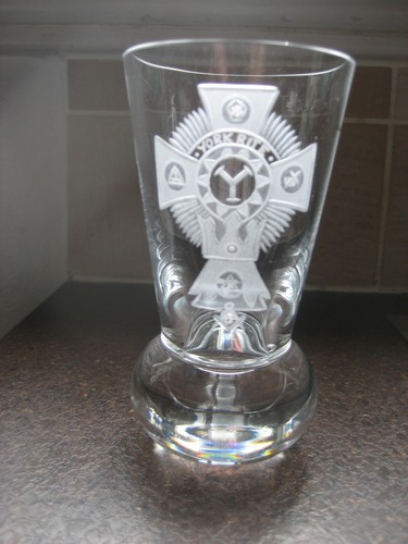 Masonic firing glass wheel - glass,