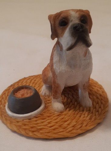 Boxer dog sitting mat - boxer, on