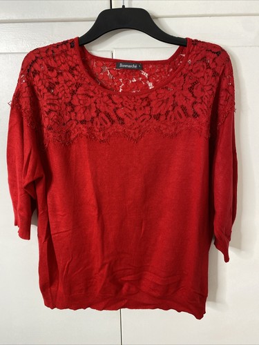 Bonmarche womens red lace - bonmarche,