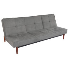 Fabric Suede Sofa Bed 4 Seater